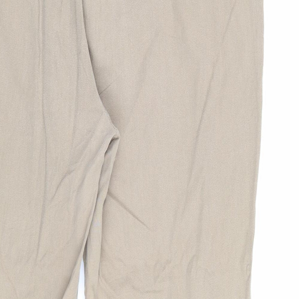 Womens UK Size 12 Marks and Spencer Regular Fit Brown Trousers