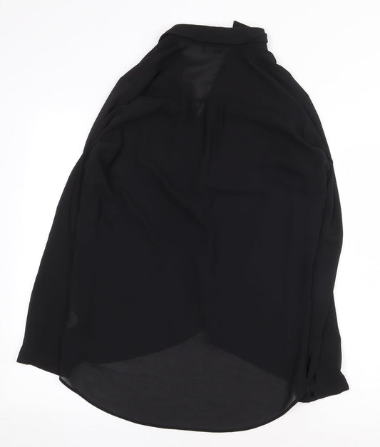 Womens UK Size 8 Atmosphere Black Basic Blouse