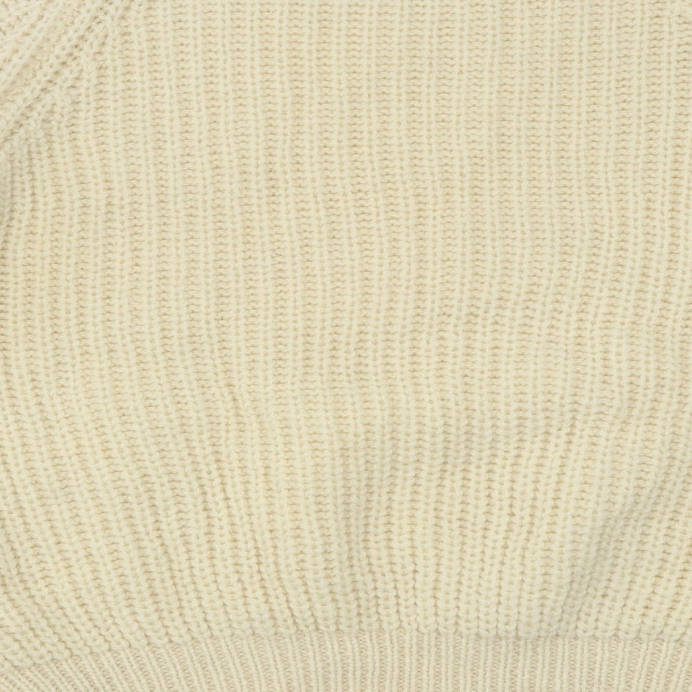Womens UK Size M NEXT Beige Pullover Jumper