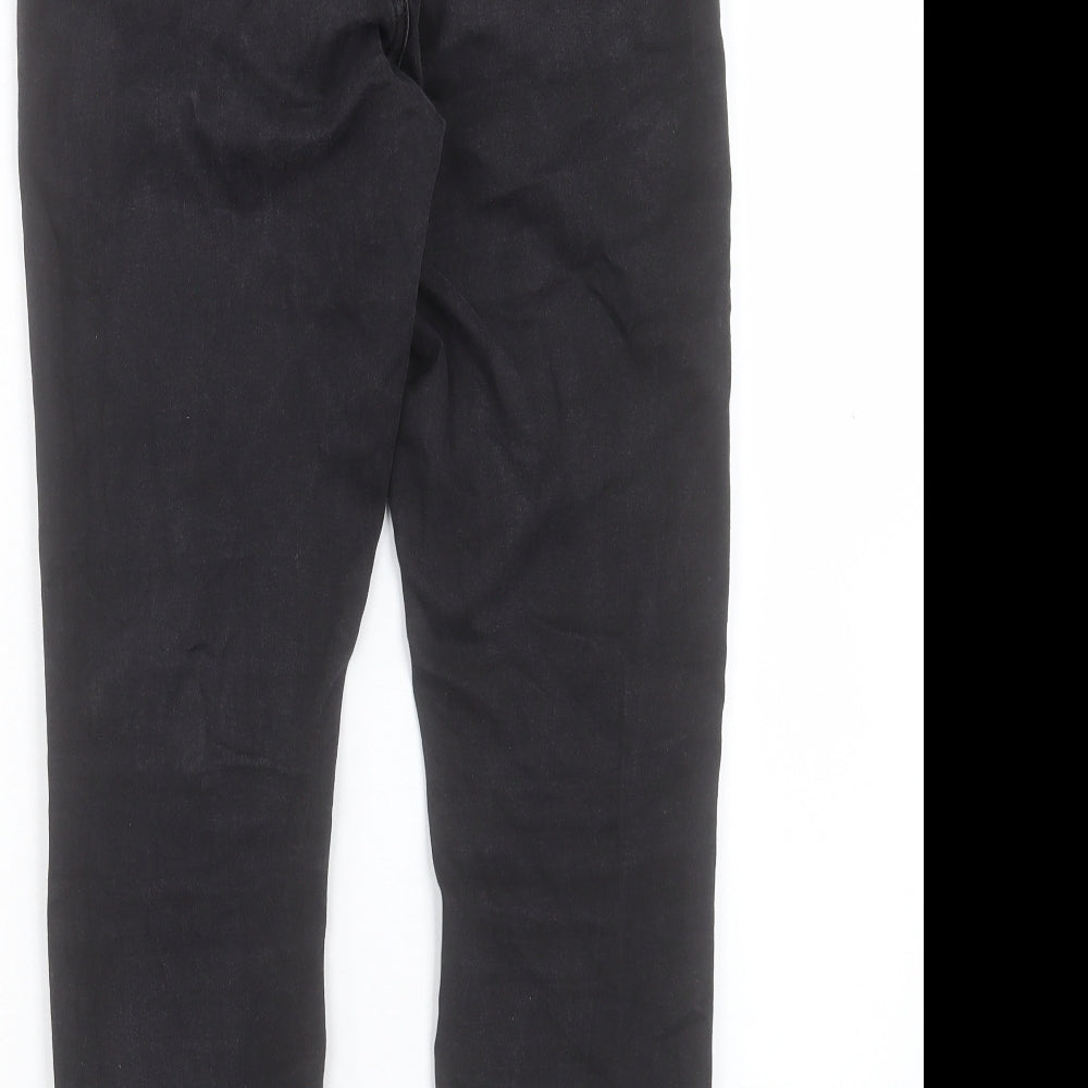 ASOS Womens Black Cotton Skinny Jeans Size 30 in L30 in Regular Button