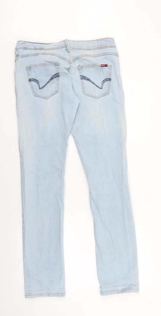 Only Womens Blue Cotton Skinny Jeans Size 29 in L32 in Regular Zip