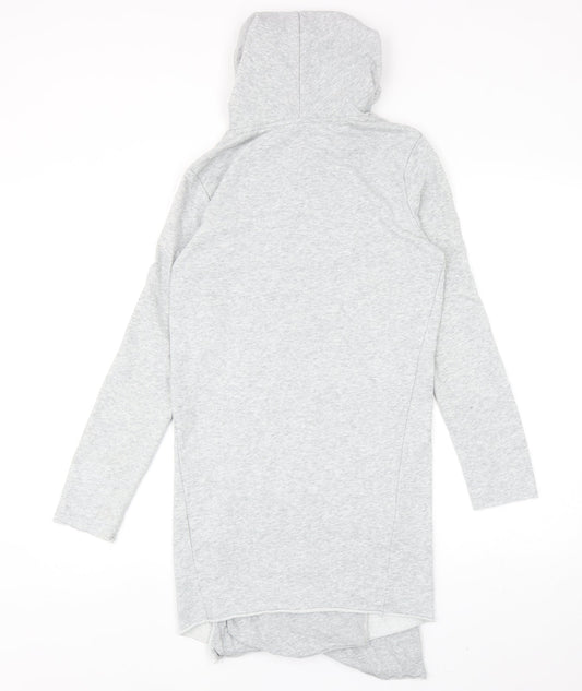 H&M Womens Grey Cotton Pullover Hoodie Size S