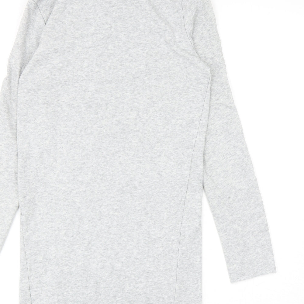 Womens UK Size S H&M Grey Pullover Hoodie