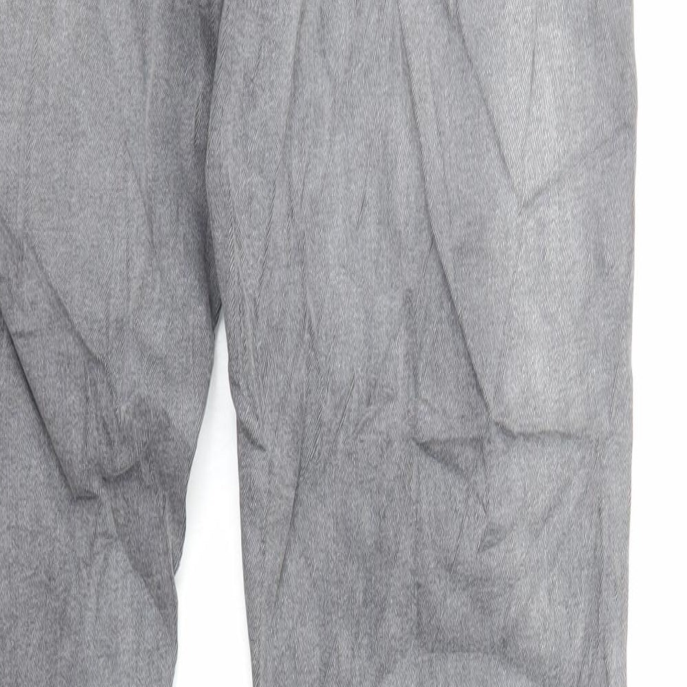 Marks and Spencer Mens Grey Cotton Skinny Jeans Size M L34 in Regular Button