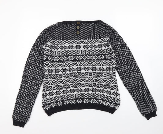 Womens UK Size 6 NEXT Black Pullover Jumper
