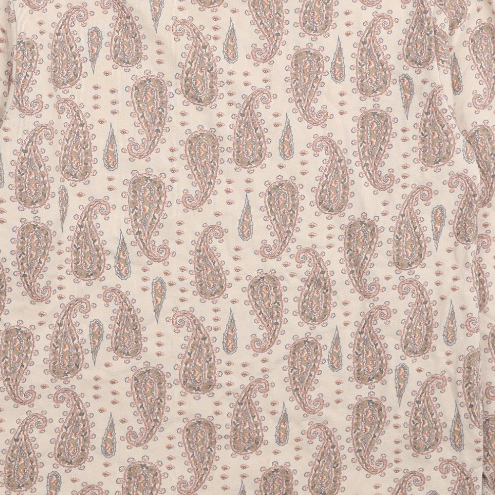 EDC Womens Beige Paisley Cotton Pullover Sweatshirt Size M Pullover - Do the Impossible, it's kind of Fun