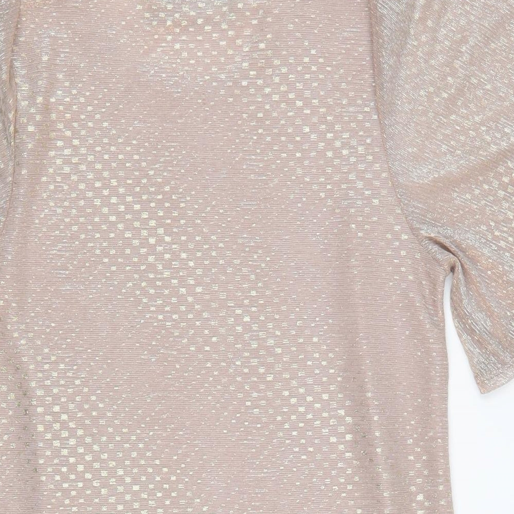 Womens UK Size 12 Dorothy Perkins Pink Basic Blouse
