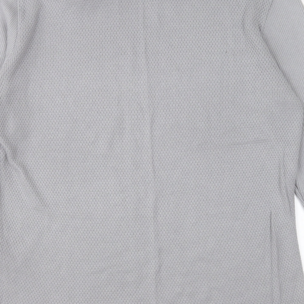 River Island Mens Grey Round Neck Acrylic Pullover Jumper Size L