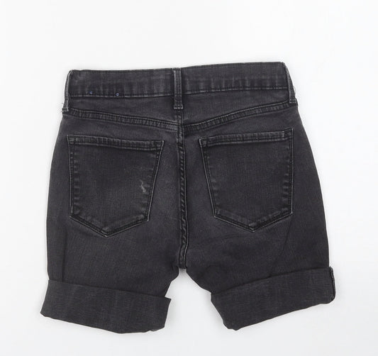 Gap Womens Grey Cotton Skimmer Shorts Size 25 in L6 in Regular Button