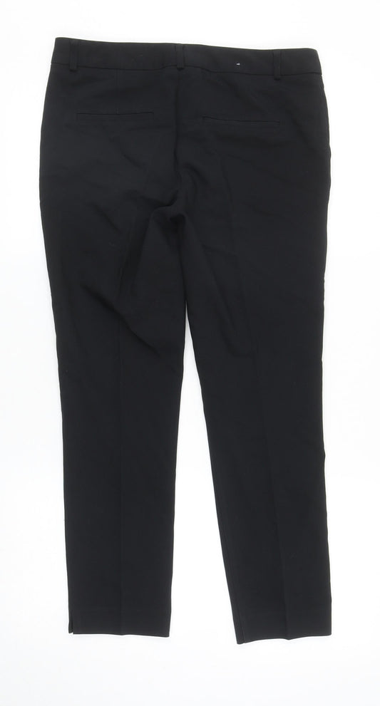 Stradivarius Womens Black Polyester Trousers Size 10 L25 in Regular Zip