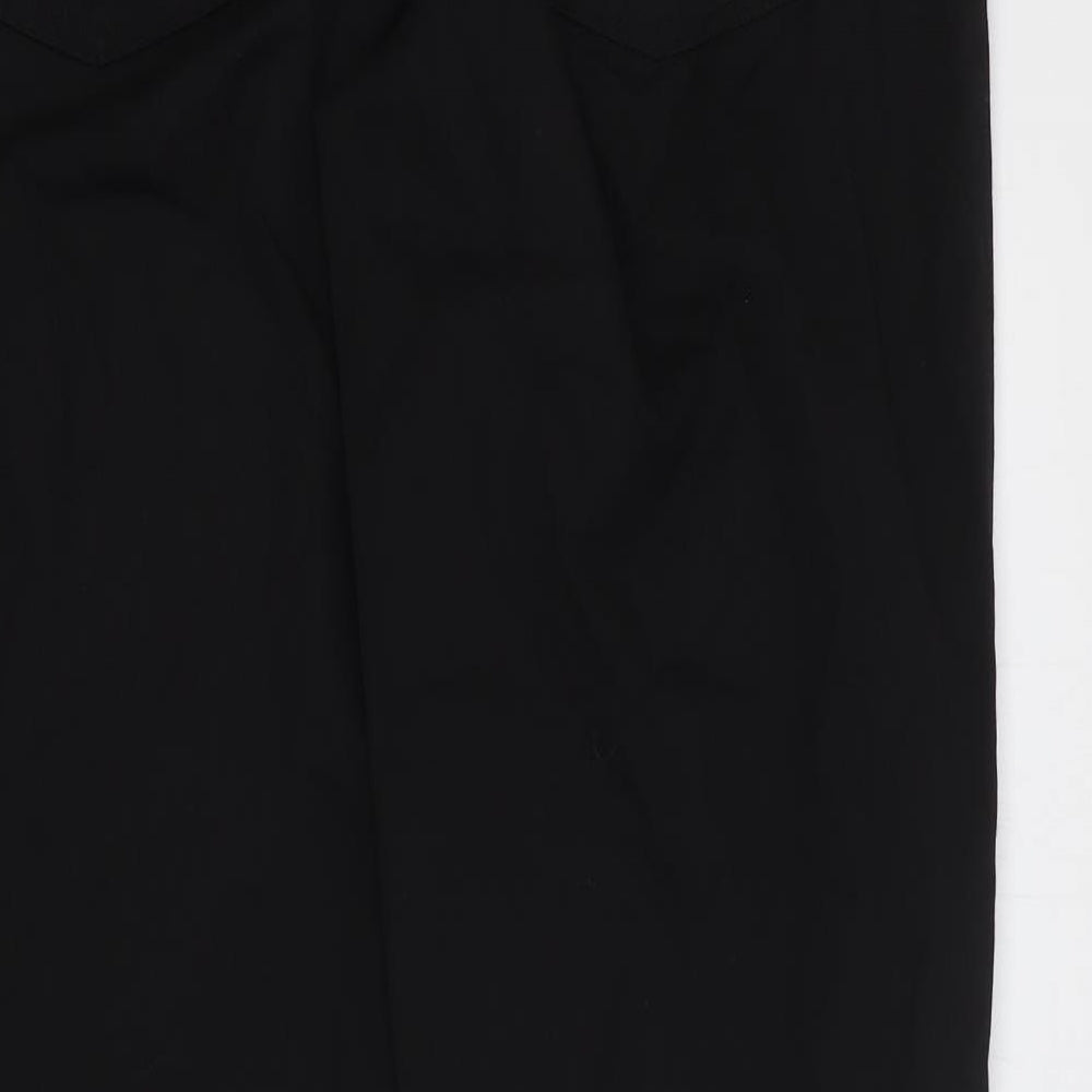 NEXT Mens Black Cotton Straight Jeans Size 32 in Regular Zip