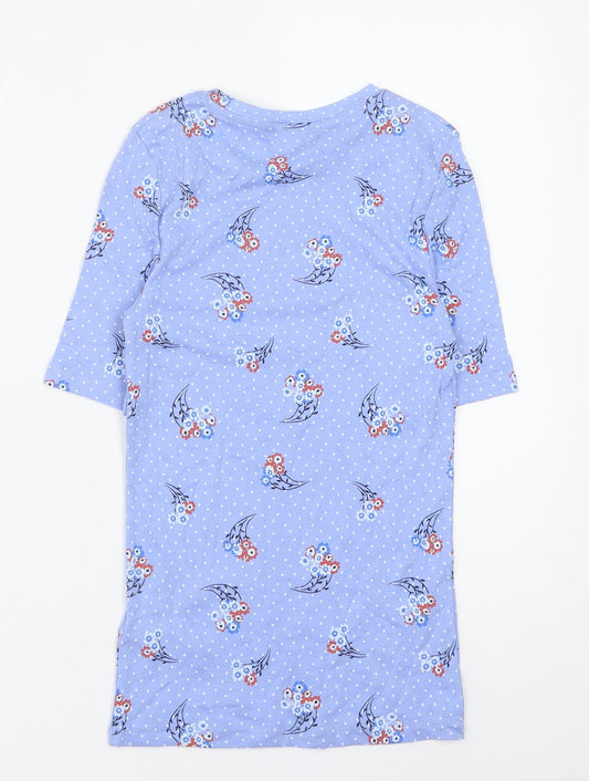 Womens UK Size 6 Marks and Spencer Blue Basic Blouse