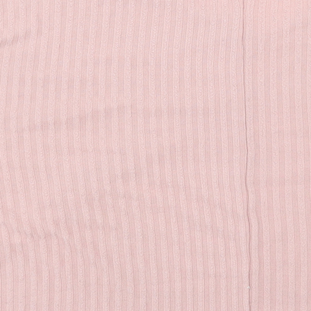 Womens UK Size L New Look Pink Basic T-Shirt