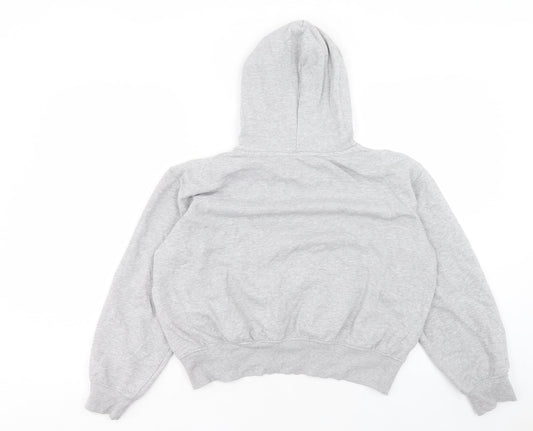 H&M Womens Grey Cotton Pullover Hoodie Size S Pullover