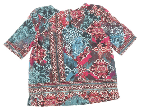 Womens UK Size 12 Monsoon Multicoloured Basic Blouse