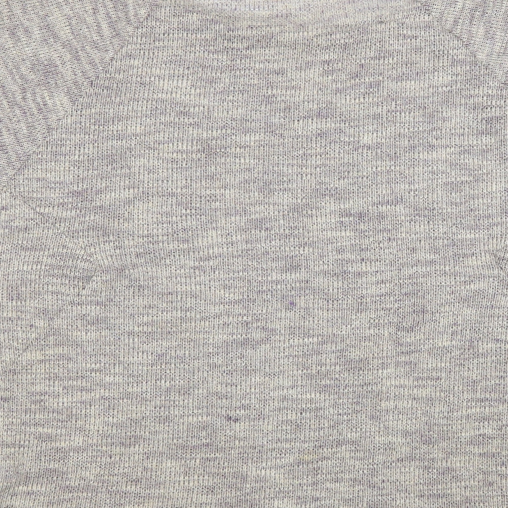 Womens UK Size 8 Topshop Grey Basic Blouse