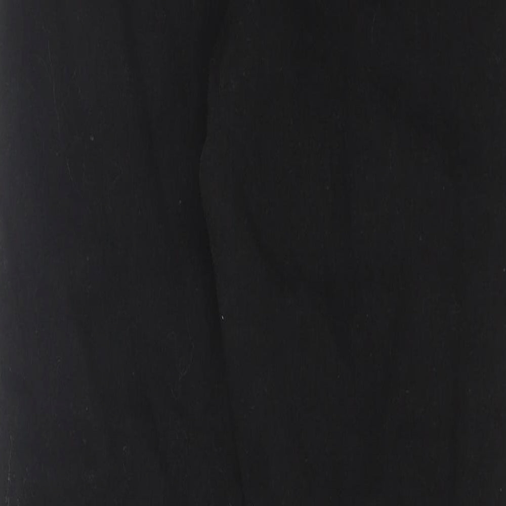 Denim & Co. Womens Black Cotton Skinny Jeans Size 8 L26 in Regular Button