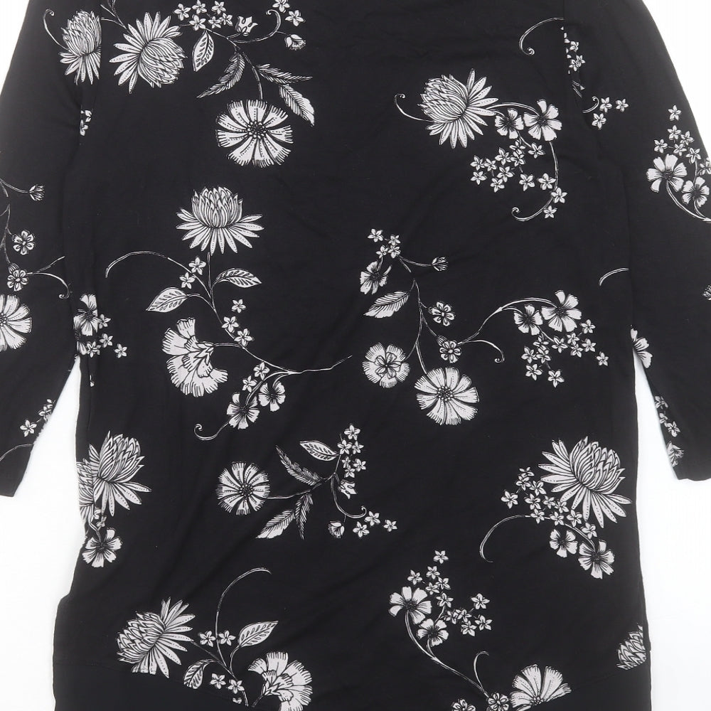 Womens UK Size 8 Marks and Spencer Black Basic Blouse
