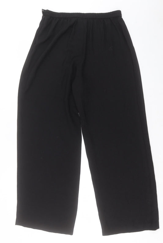 Womens UK Size 14 Roman Regular Fit Black Trousers