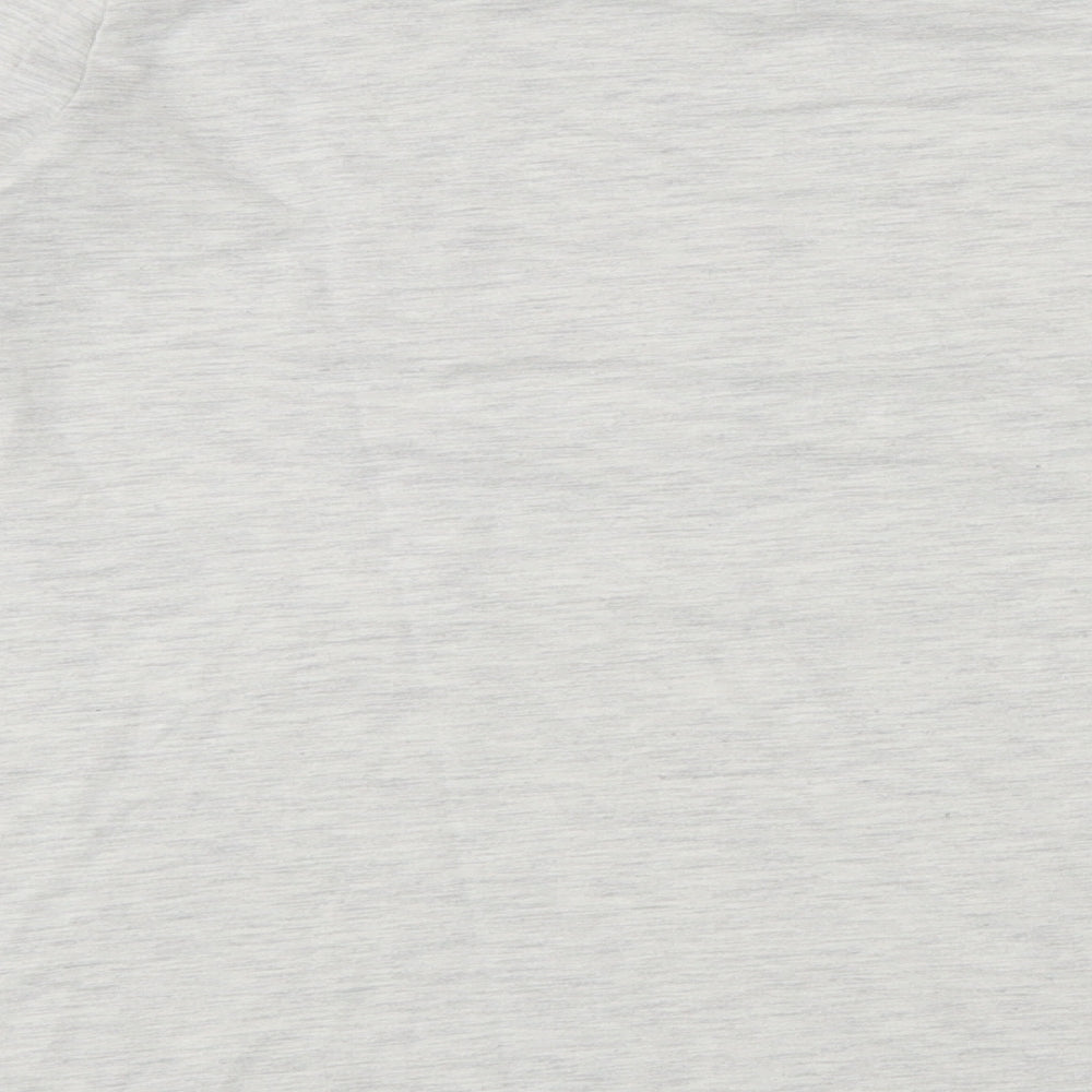 Nutmeg Womens Grey Cotton Basic T-Shirt Size 12 Round Neck - Mama Hugs