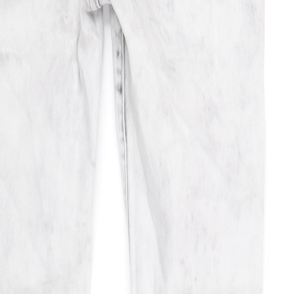 New Look Womens Grey Cotton Skinny Jeans Size 8 Regular Zip