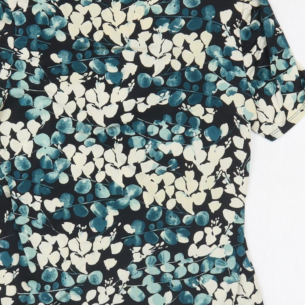 Womens UK Size M Preworn Blue Basic Blouse