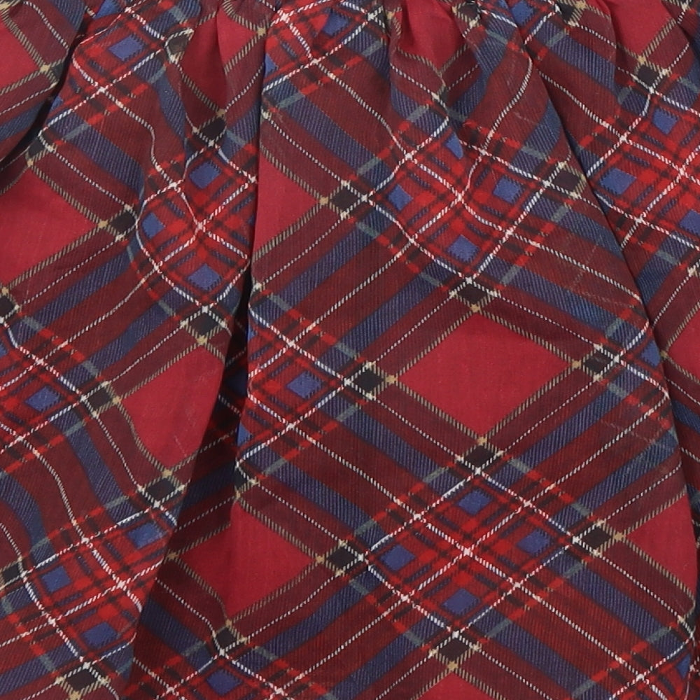 Glamorous Womens Red Geometric Polyester Pettiskirt Skirt Size 12