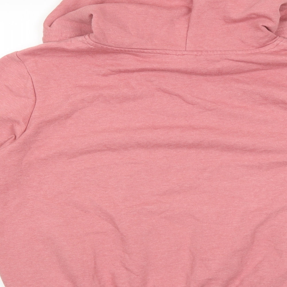 Divided Womens Pink Cotton Pullover Hoodie Size M Pullover