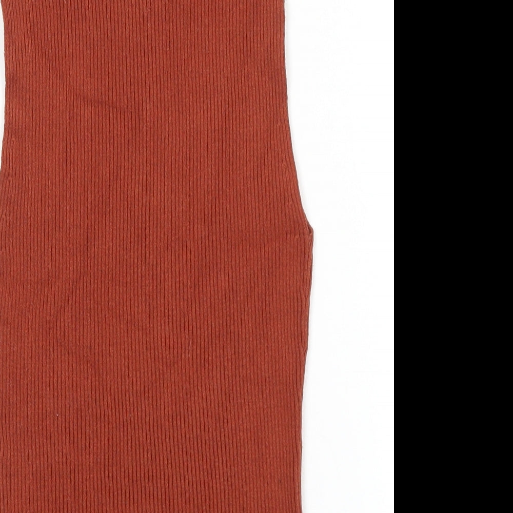 Womens UK Size S H&M Brown Pullover Jumper