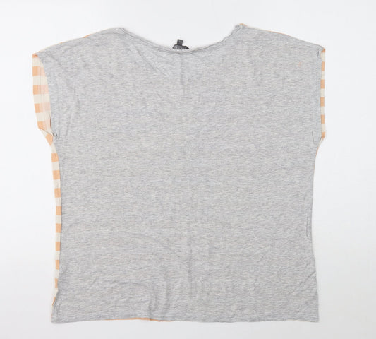 Womens UK Size 16 Limited Multicoloured Basic T-Shirt