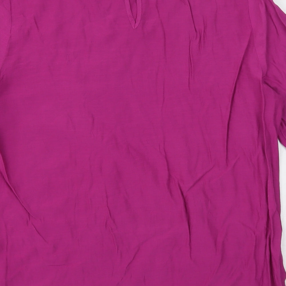 Womens UK Size 12 Marks and Spencer Purple Basic Blouse