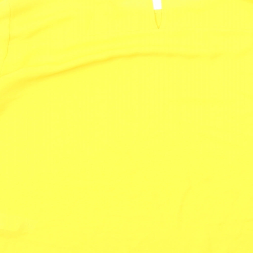 Womens UK Size 8 Marks and Spencer Yellow Basic Blouse