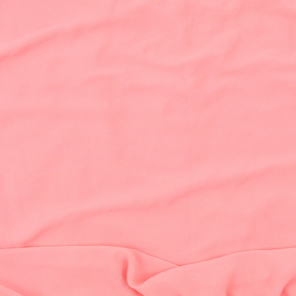 Womens UK Size 14 Preworn Pink Basic Blouse