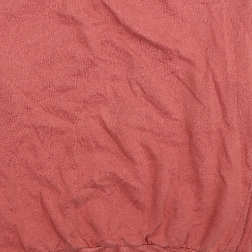 Bershka Womens Red Cotton Pullover Sweatshirt Size M Pullover - My Fav' Sweat