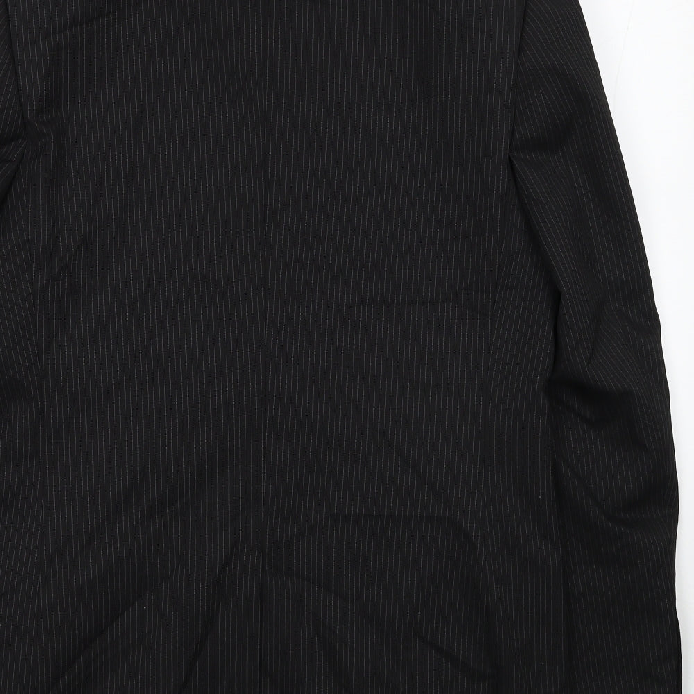 F&F Mens Black Polyester Jacket Blazer Size 38