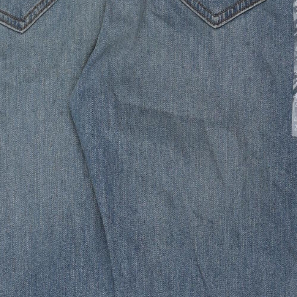 Womens UK Size 44 in Marks and Spencer Regular Fit Straight Blue Jeans