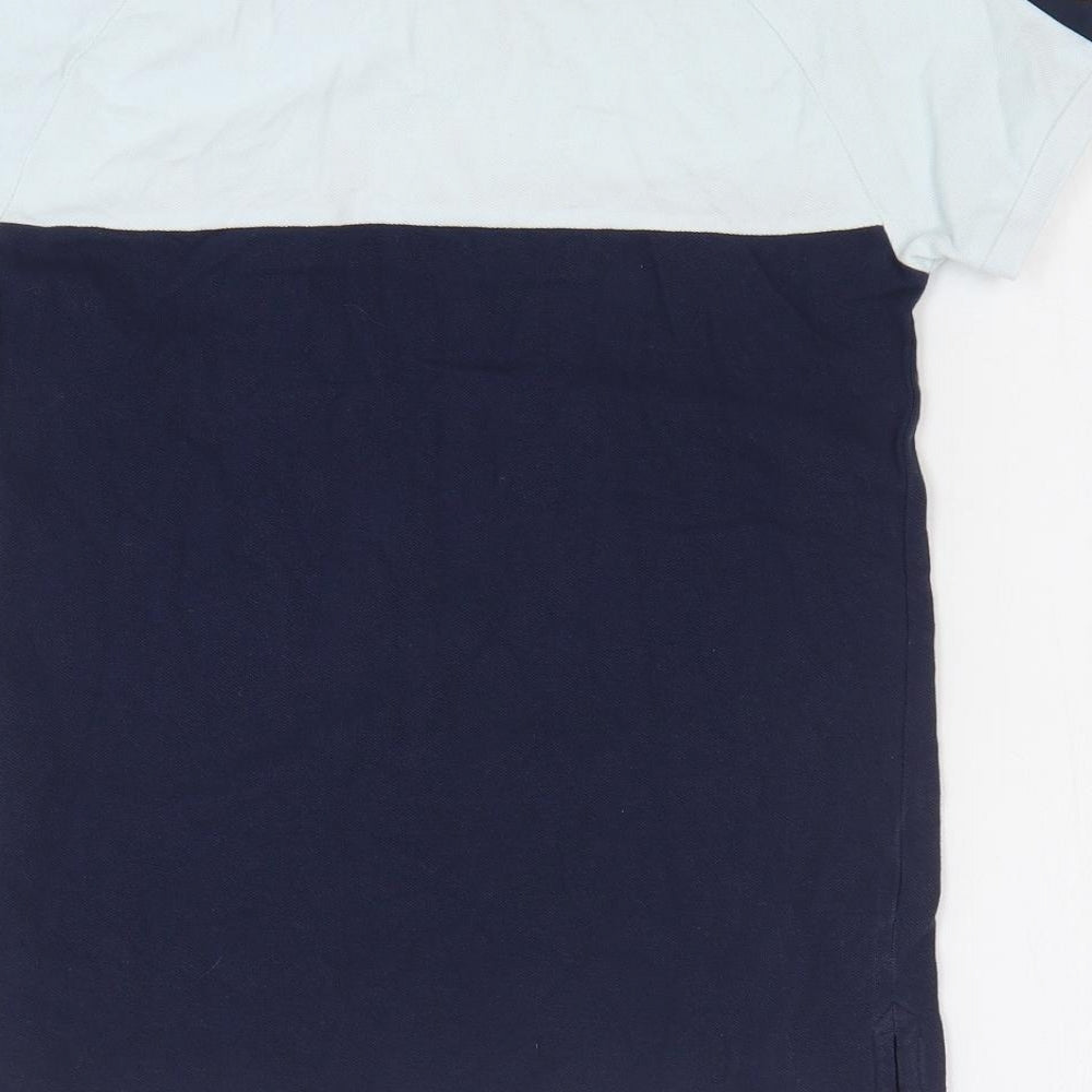 ellesse Boys Blue Cotton Basic Polo Size 10-11 Years Collared Button