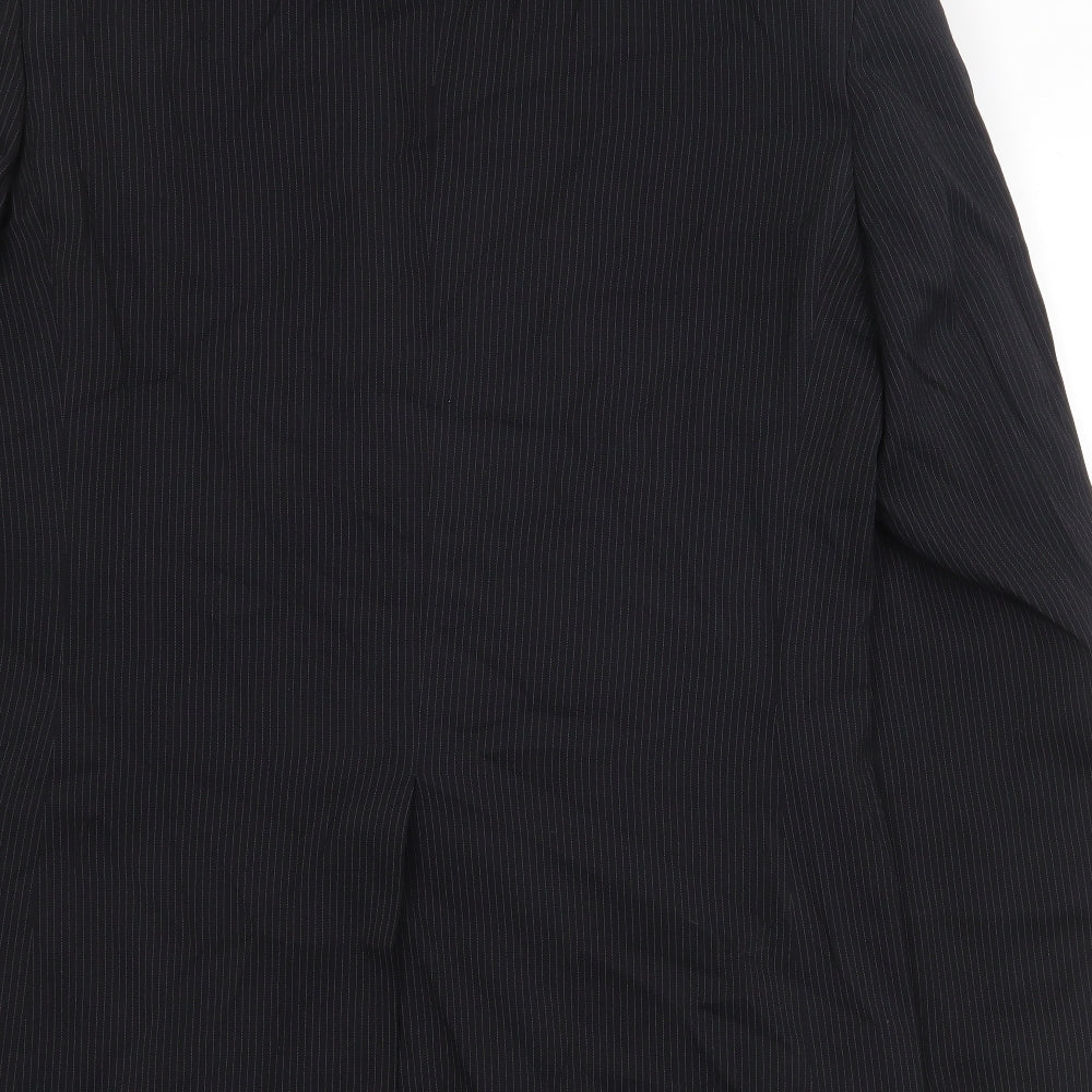 F&F Mens Black Polyester Jacket Blazer Size 38