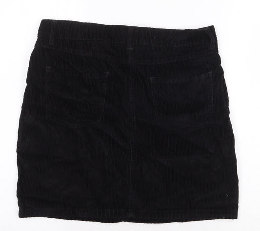 NEXT Womens Black Polyester Cargo Skirt Size 32 in Zip