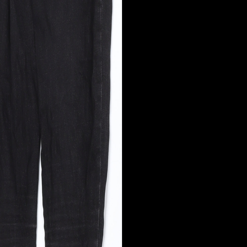 Denim & Co. Womens Grey Cotton Skinny Jeans Size 6 Regular Zip