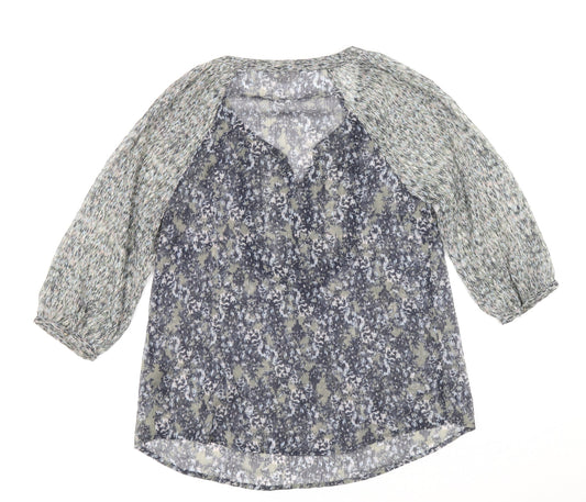 Womens UK Size 10 Marks and Spencer Multicoloured Basic Blouse