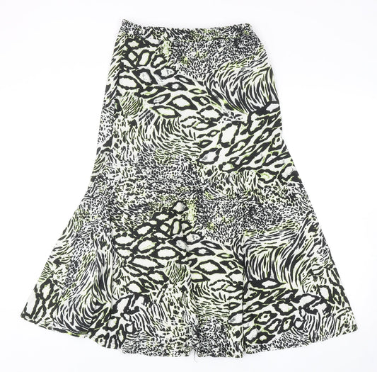 Ency Womens Multicoloured Geometric Polyester Trumpet Skirt Size 8