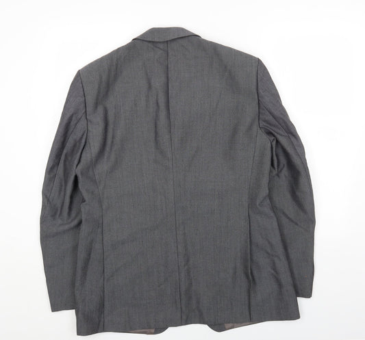 Mens UK Size 40 St Michaels Regular Grey Suit Jacket