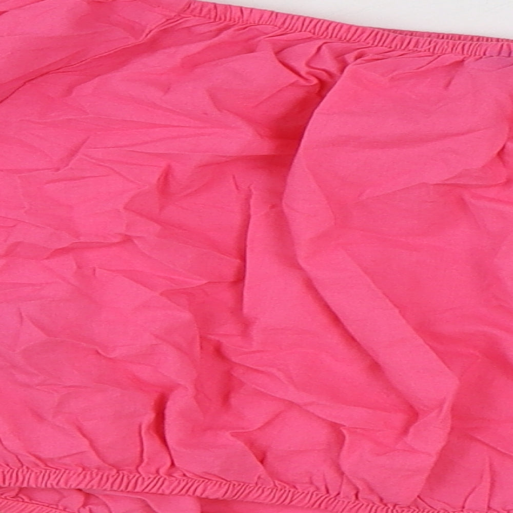 Womens UK Size 18 Marks and Spencer Pink Cropped Blouse