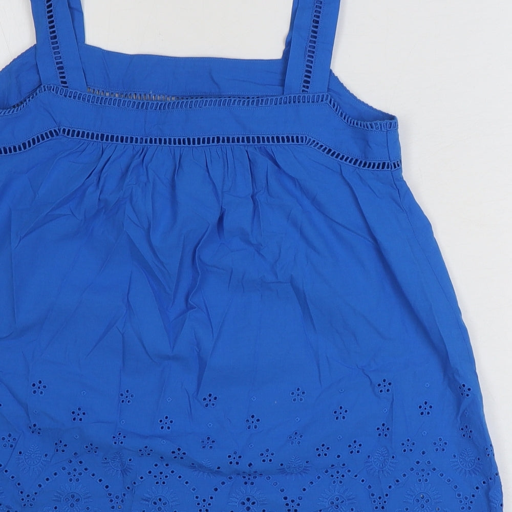 Womens UK Size 6 Marks and Spencer Blue Basic Tank