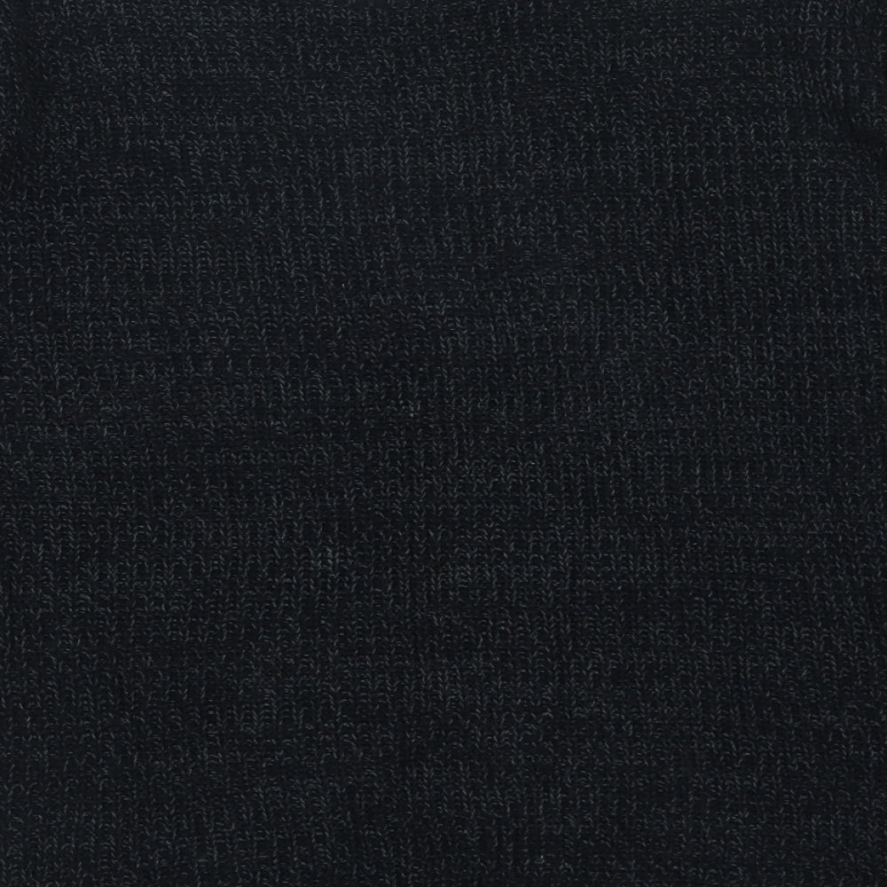 FOREVER 21 Womens Black Round Neck Polyester Pullover Jumper Size L