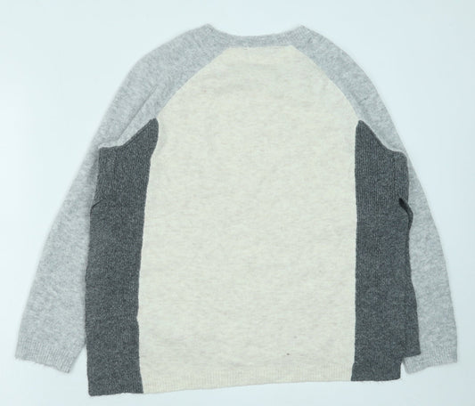 Womens UK Size M Marks and Spencer Grey Pullover Jumper