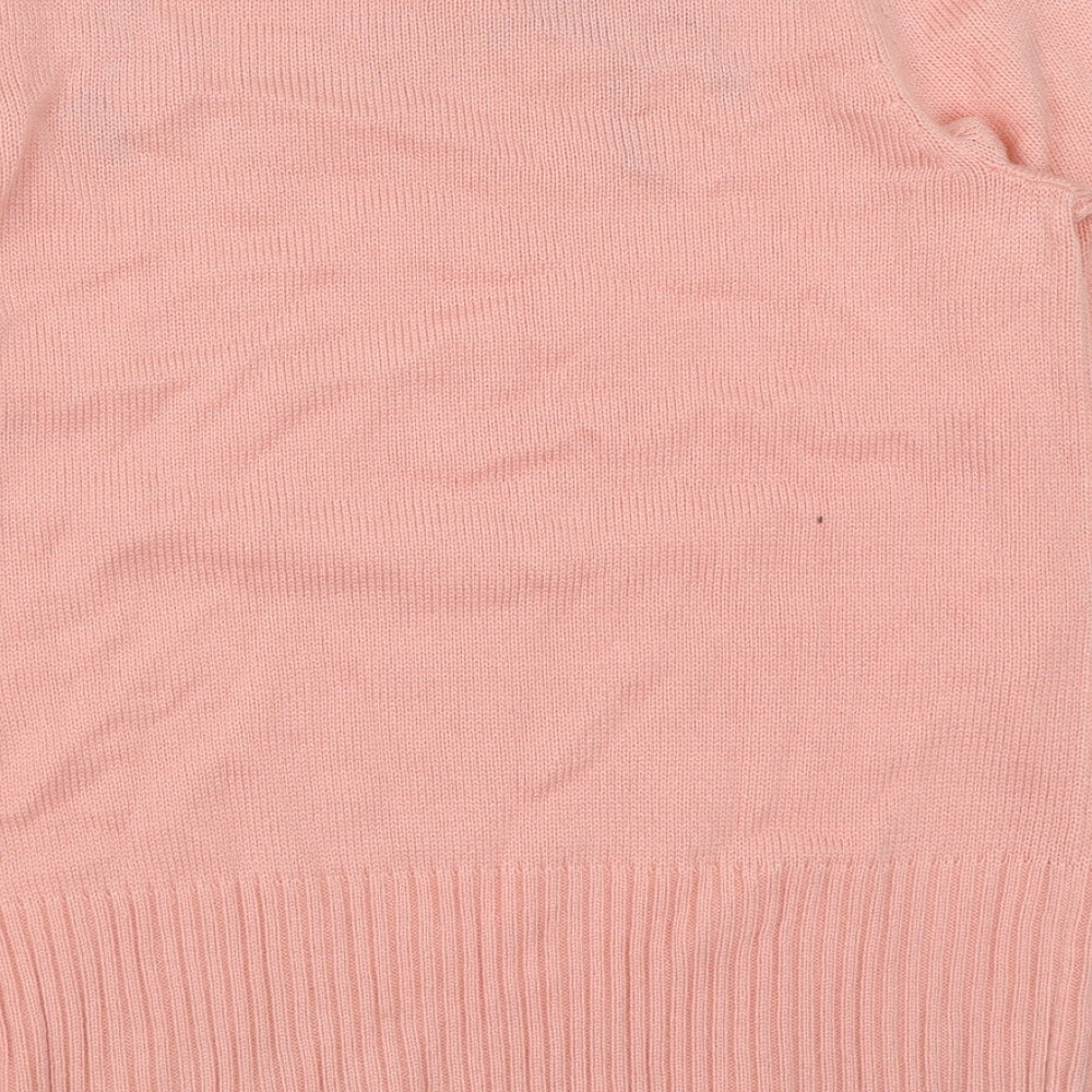 Womens UK Size 10 Damart Pink Pullover Jumper