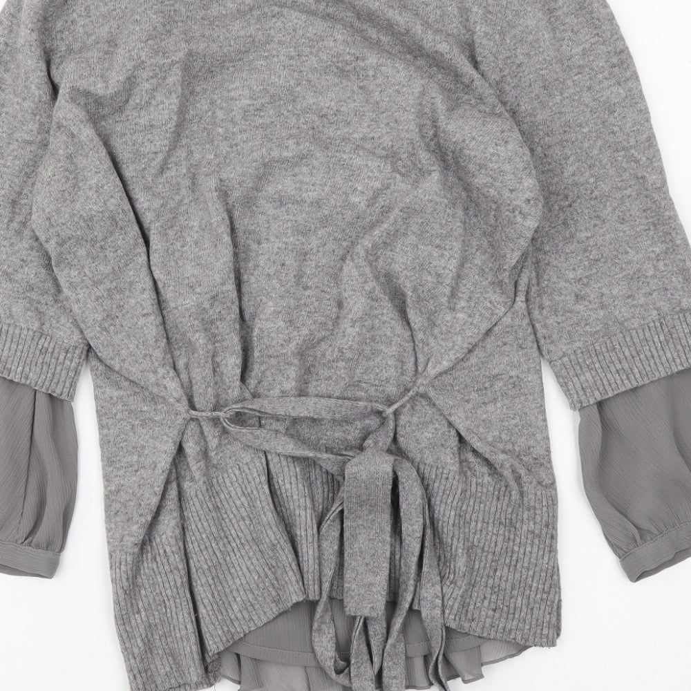 Womens UK Size 8 NEXT Grey Pullover Jumper