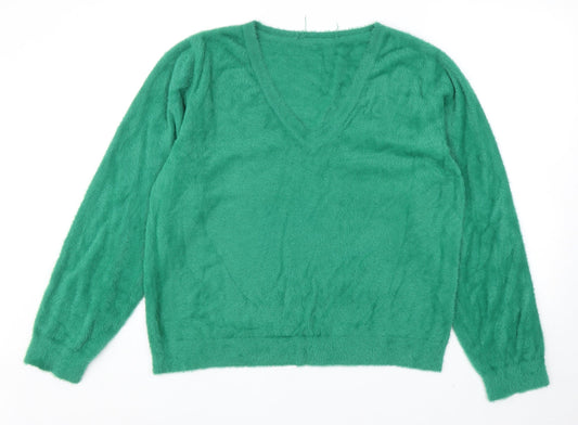 Womens UK Size 18 Very Green Pullover Jumper
